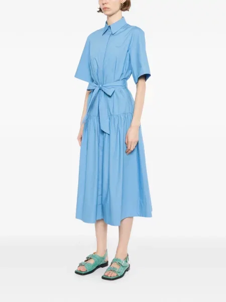 Rochie tip cămașă Karl Lagerfeld de costum albastru