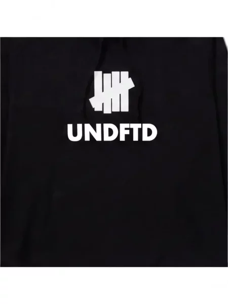 Hanorac cu glugă Undefeated cu imagine negru