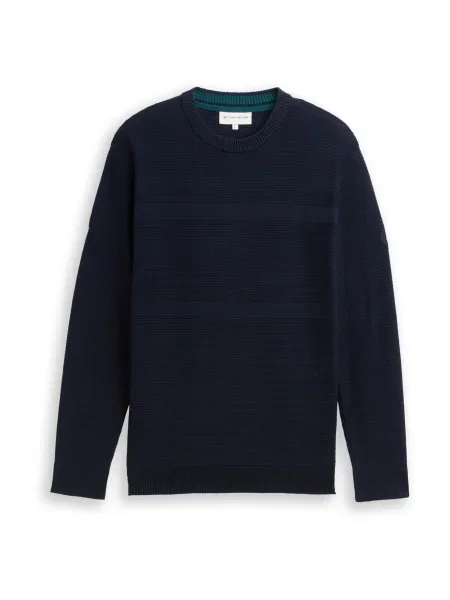 TOM TAILOR Pulover închis albastru