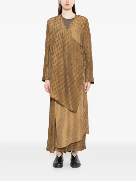 Pantaloni Uma Wang maro