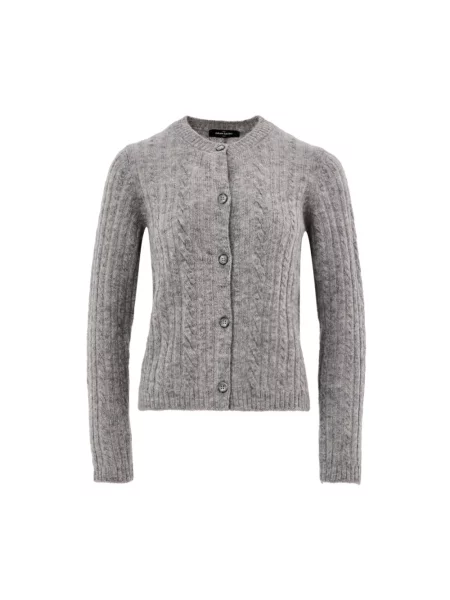 Kardigan Gran Sasso wełniany szary