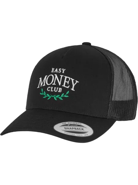 Mister Tee Șapcă Easy Money Club verde / negru alb