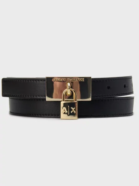 Ремінь Armani Exchange чорний