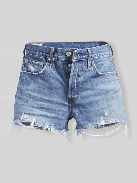 Szorty jeansowe z 5 kieszeni Levi's niebieskie