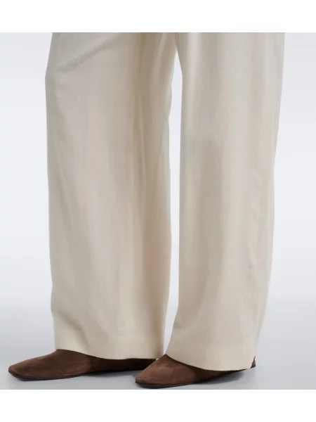Cu centură pantaloni Eleventy de lână alb