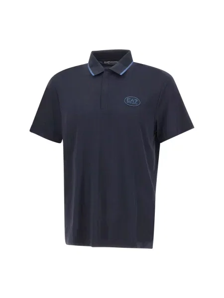 Koszulka polo Emporio Armani Ea7 niebieska