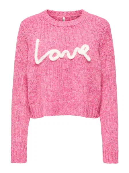 ONLY Pulover ONLSMILLA roz amestecat alb