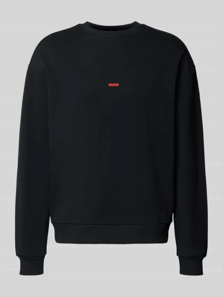 Bluza o kroju regular fit z czystej bawełny model ‘DUBRAXO’ Hugo czarna