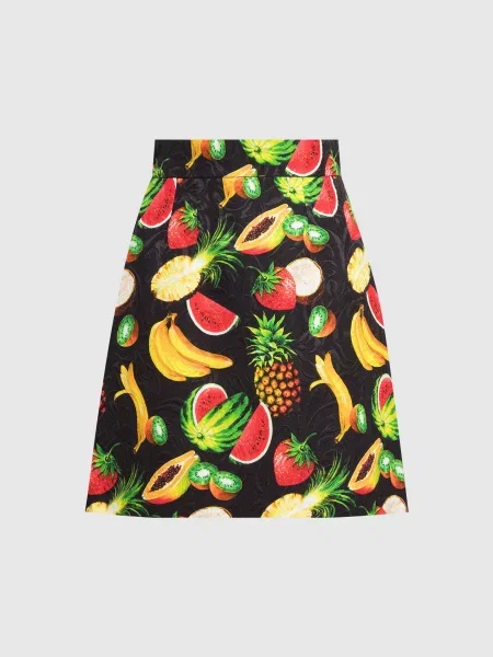Юбка Dolce&gabbana с принтом черная