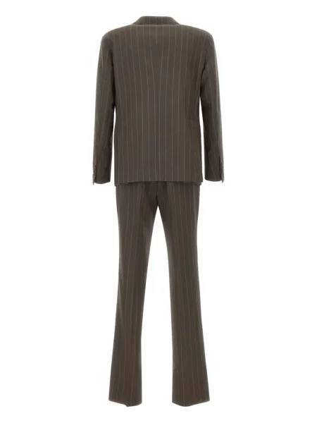 Costum Tagliatore cu dungi de costum maro