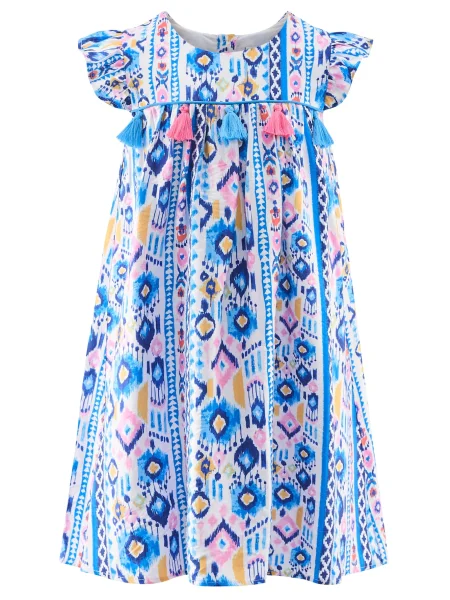 Happy girls Rochie albastru regal / galben deschis / taupe gri