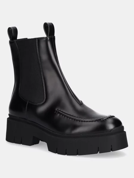 HUGO cizme Kris cu platformă negru