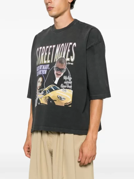 Tricou Willy Chavarria cu imagine gri