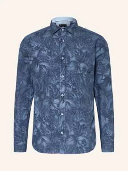 Olymp Koszula Casual Regular Fit blau niebieska