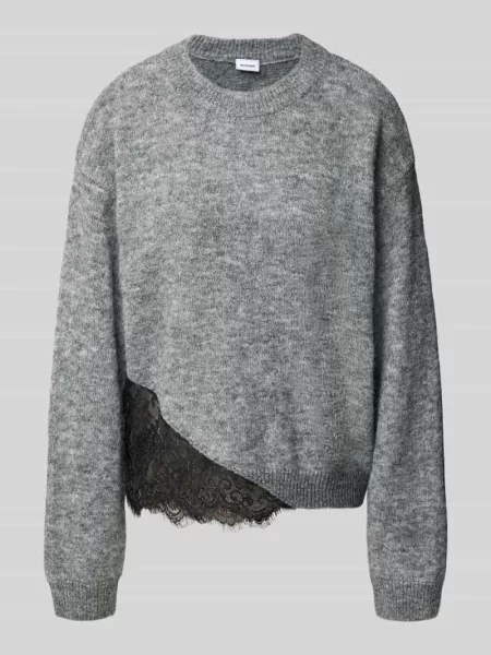 Sweter z dzianiny z elastycznej mieszanki wełny o kroju relaxed fit Noisy May