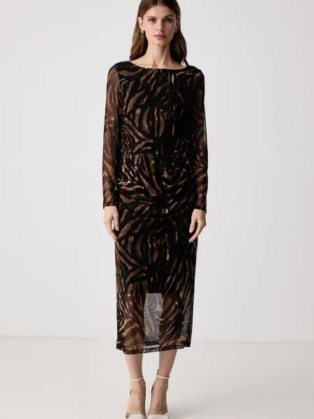 Joseph Ribkoff rochie drapată negru