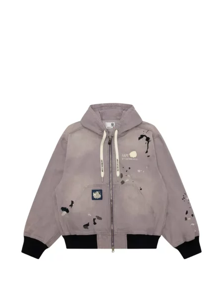 Geacă Aape By A Bathing Ape cu cordon gri