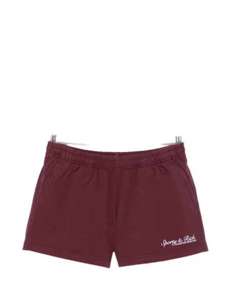 Pantaloni scurți Sporty & Rich cu imagine roșu