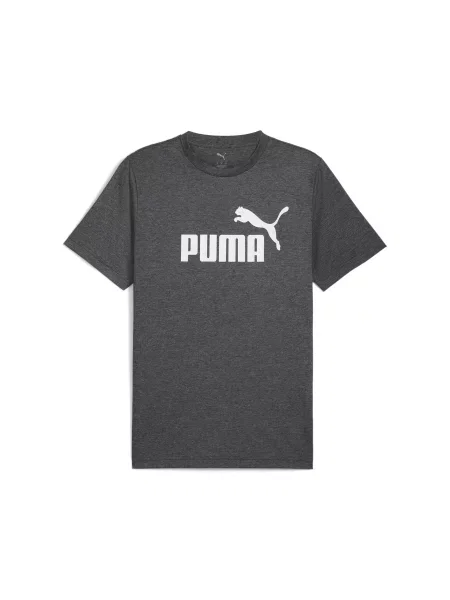 PUMA koszulka Essentials z logo No. 1 melanżowa Akcesoria S czarny