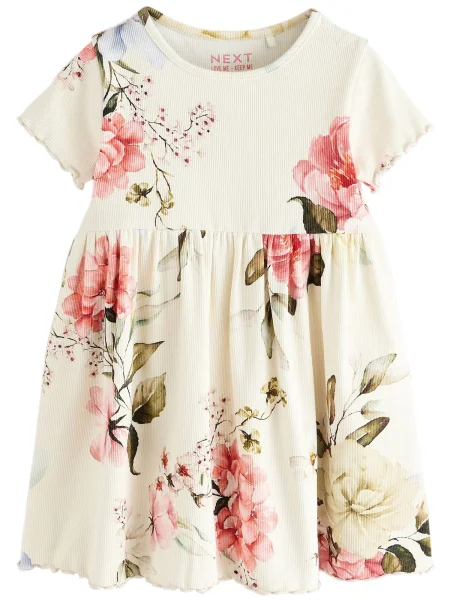 Next Rochie deschis / oliv / magenta / roz pastel bej