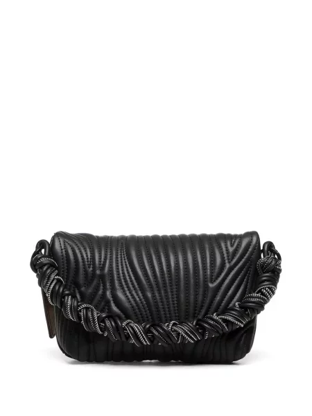 Geantă shopper Desigual țesută negru