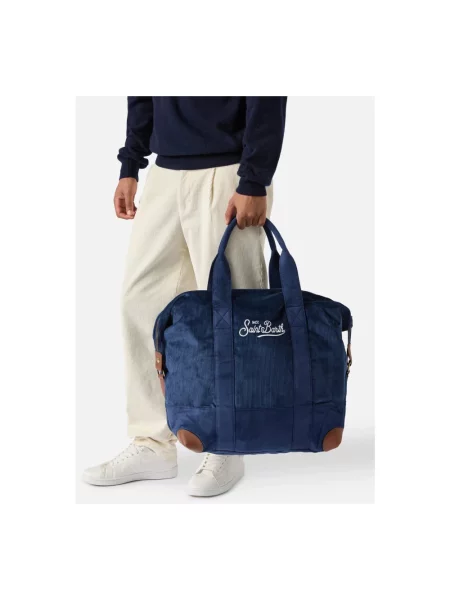 Torba Mc2 Saint Barth zamszowa niebieska