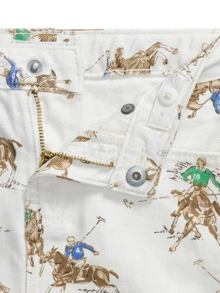 Spódnica jeansowa dziecięca Polo Ralph Lauren biała