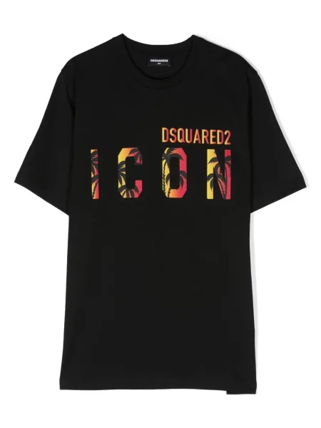 Koszulka dziecięca Dsquared2 czarna