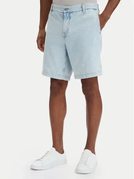 BOSS Jeans kratke hlače Sandrew Svetlo modra