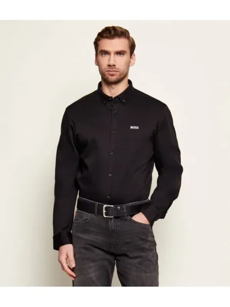 BOSS Cămașă ST Motion negru