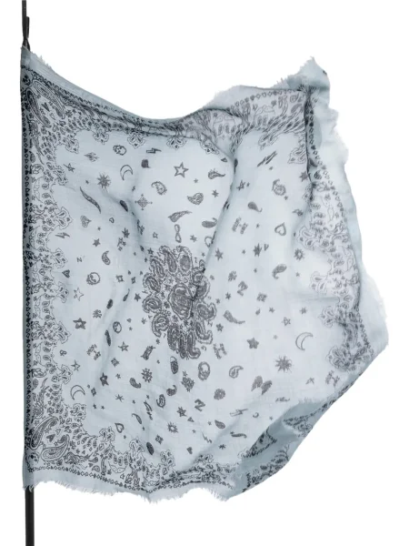 Шал Zadig&voltaire с ресни синьо