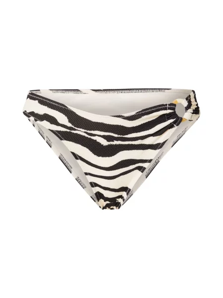 Lindex Slip costum de baie Naomi negru / murdar alb