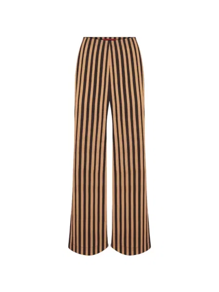 Pantaloni Simon Miller cu dungi din poplin