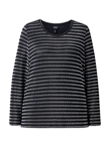 Ulla Popken Tričko / stříbrná černá