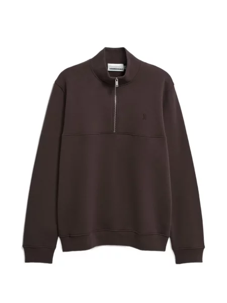 Pulover Armedangels din fleece maro