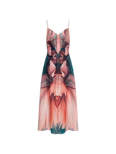 Wielobarwność sukienka Alberta Ferretti