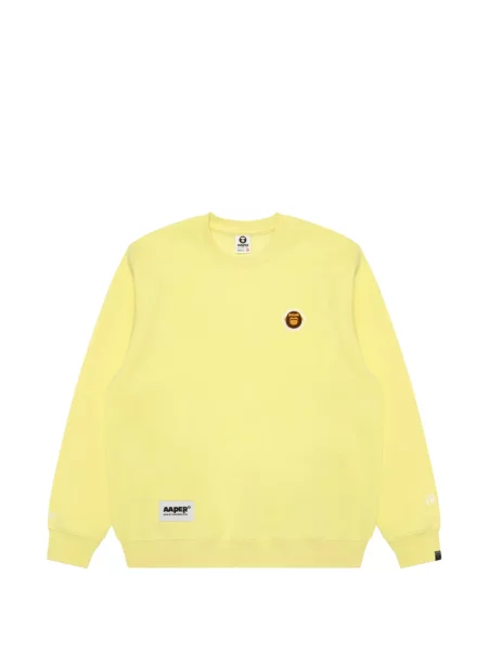 Hanorac Aape By A Bathing Ape cu autograf galben