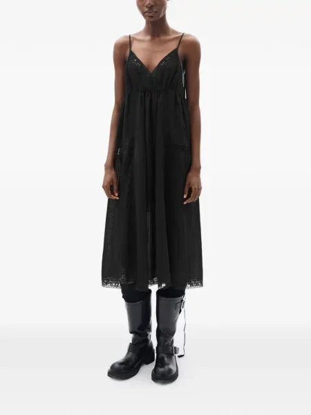 Rochie midi Ann Demeulemeester negru
