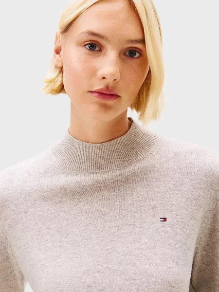 Шерстяная водолазка Tommy Hilfiger серая