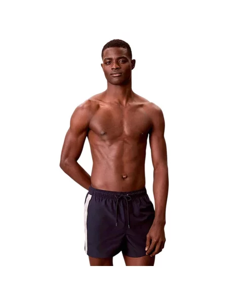 Húzózsinór rövid fürdőruha Calvin Klein Swimwear fekete