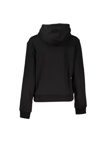 Bluza z kapturem Cavalli Class elegancka czarna