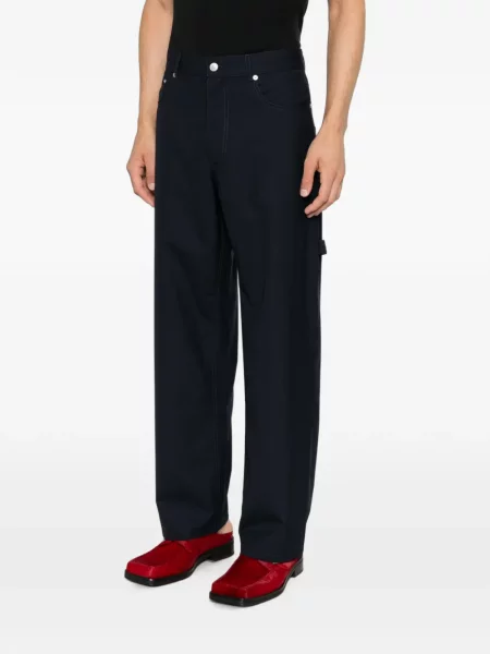 Cu centură pantaloni Moschino albastru