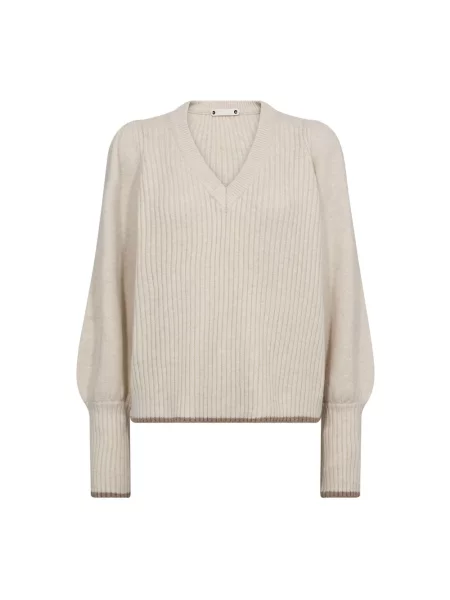 Dzianinowy sweter Co'couture beżowy