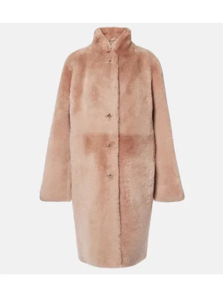 Płaszcz Joseph skórzany dwustronny beżowy