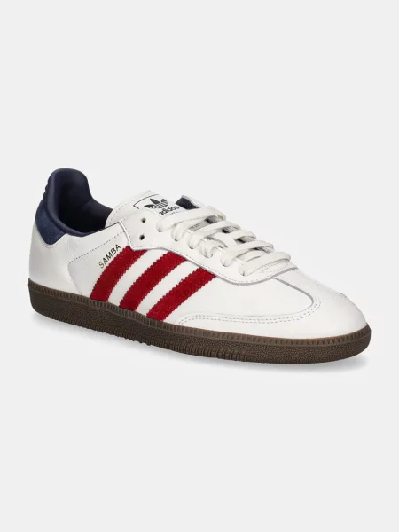 Kožené tenisky adidas Originals Samba OG biela
