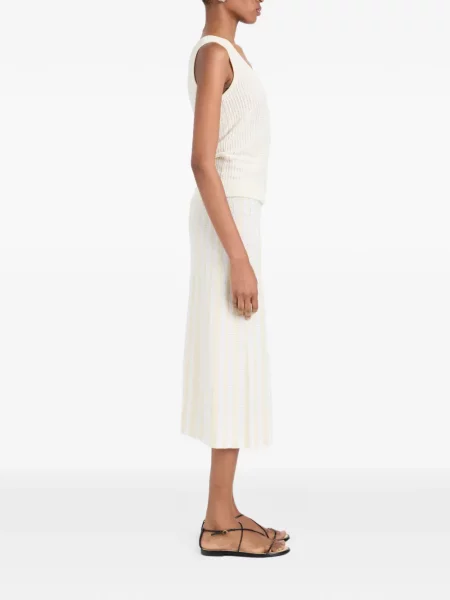 Fustă midi Proenza Schouler White Label tricotate alb