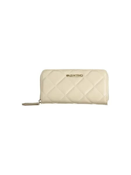 Valentino Bags portfel z imitacji skóry beżowy