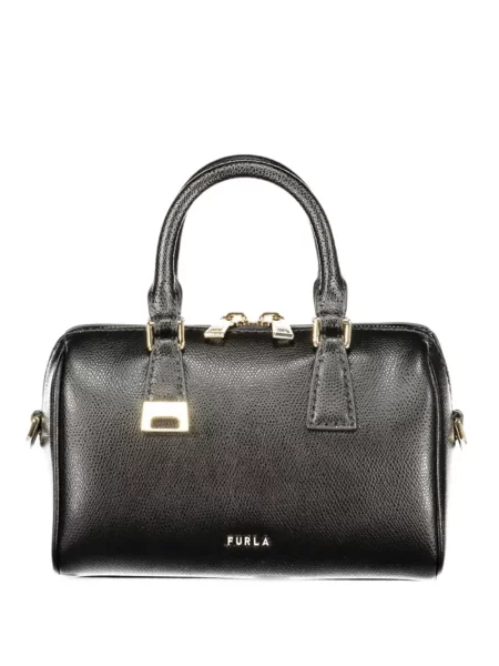 Geantă shopper Furla din piele negru