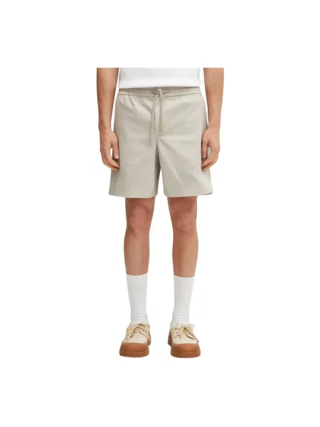 Szorty Maison Kitsune beżowe
