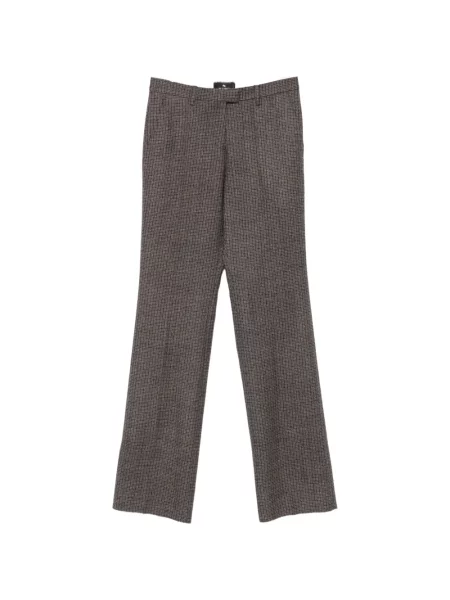 Pantaloni Etro în carouri gri